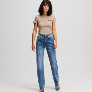 HIGH-RISE STRAIGHT JEANS