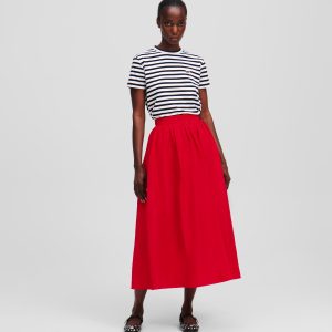 VOLUMINOUS MIDI SKIRT