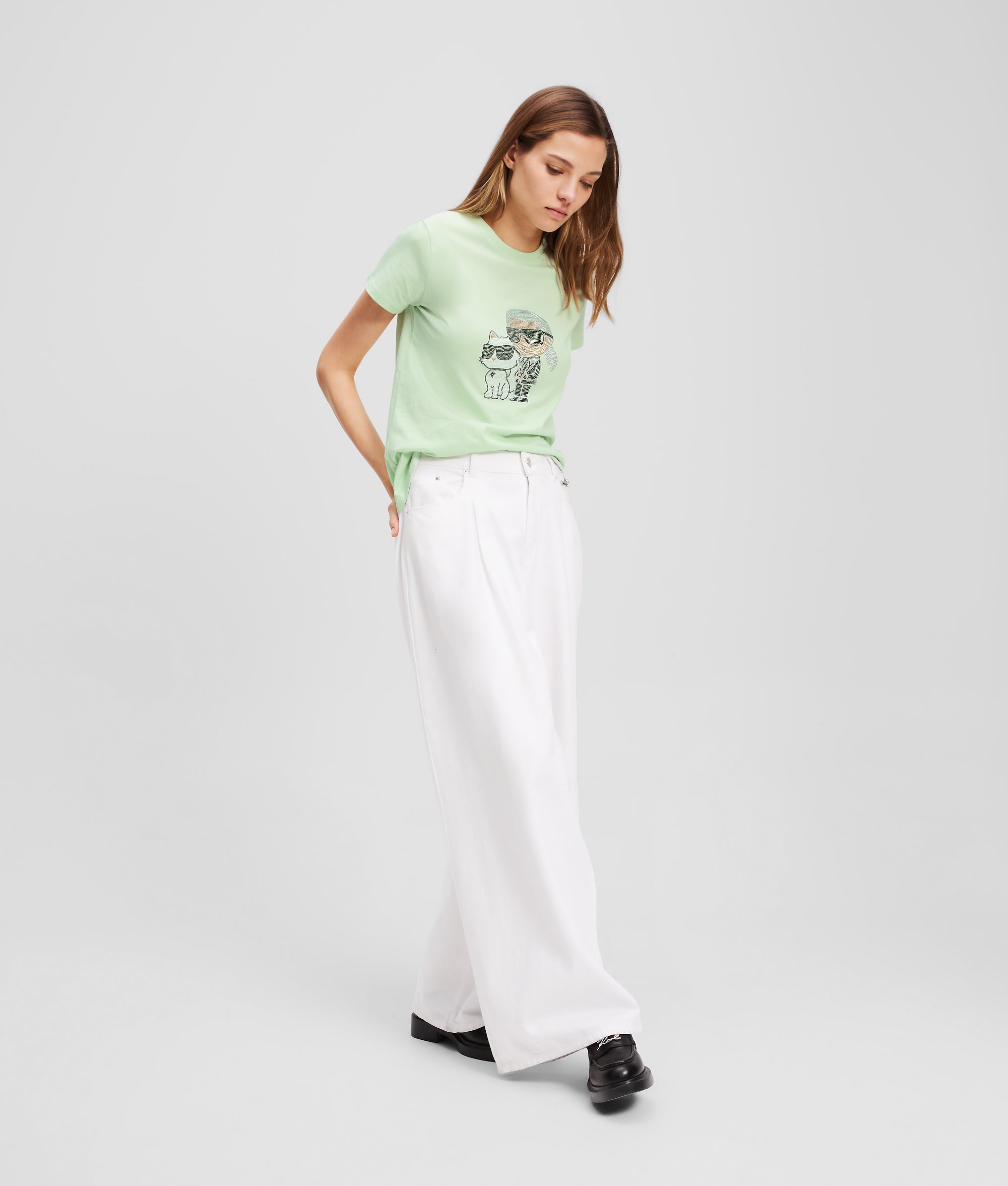 IKON KARL & CHOUPETTE RHINESTONE T-SHIRT - Image 4