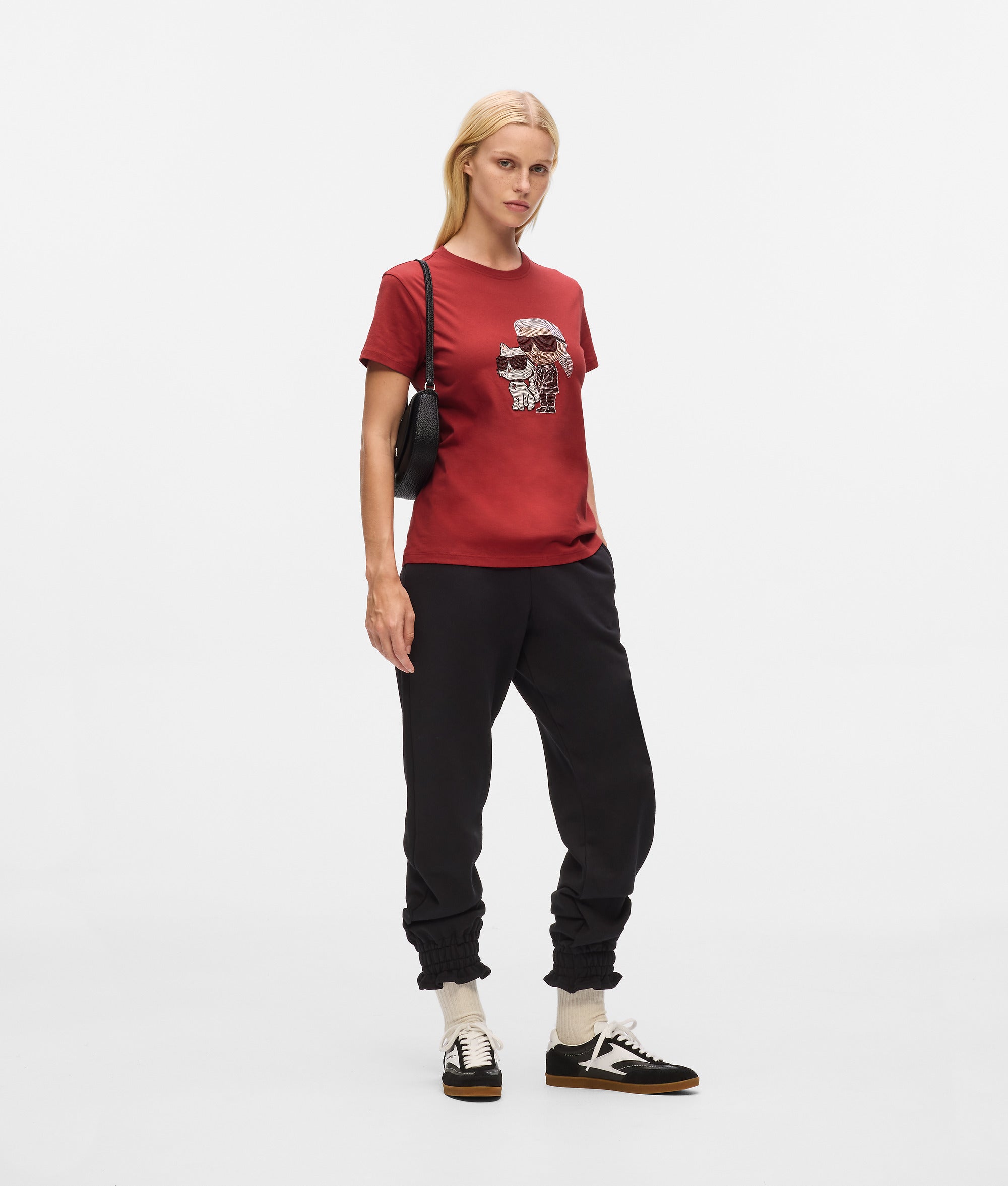 IKON KARL & CHOUPETTE RHINESTONE T-SHIRT - Image 4