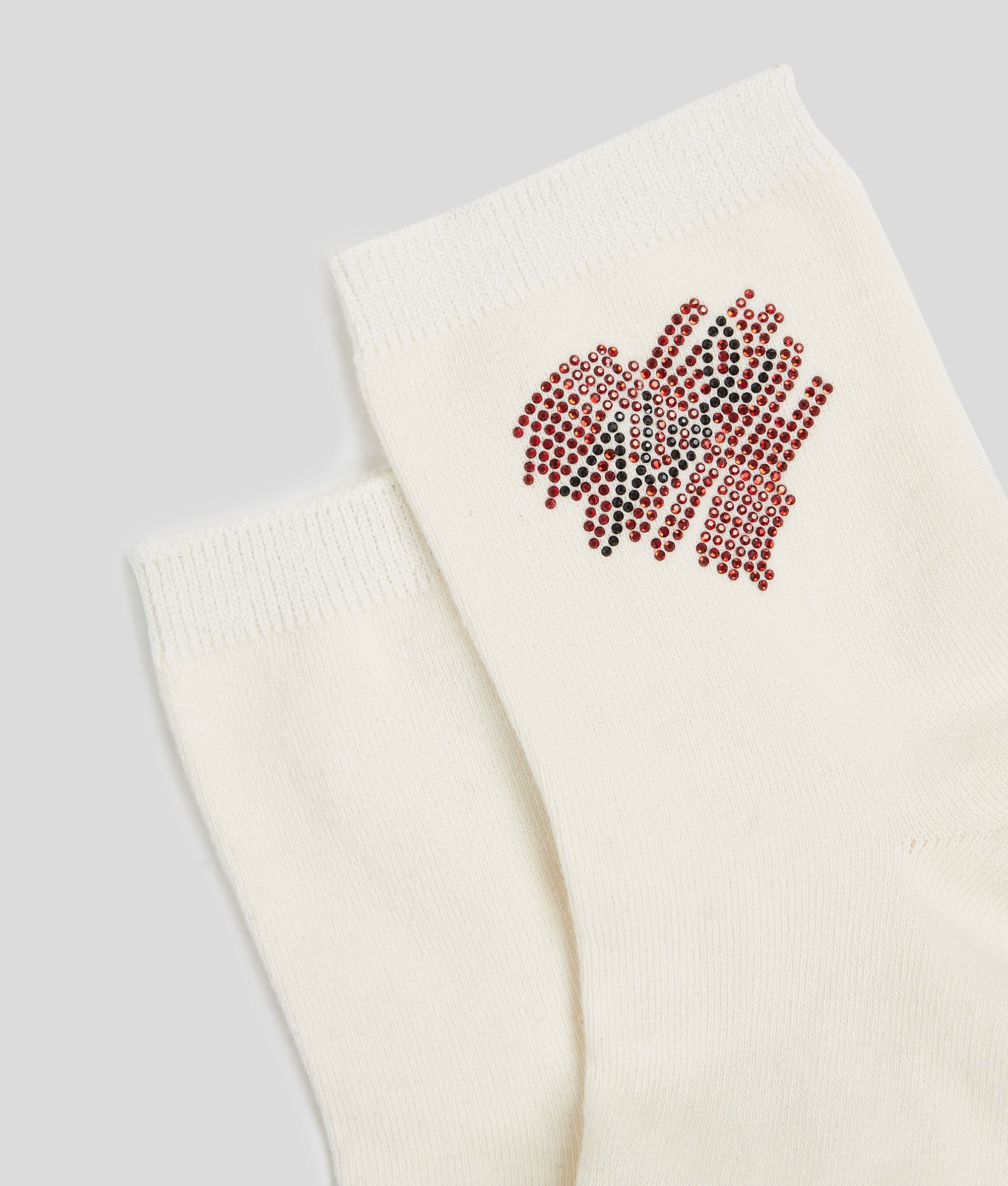 K/HEART RHINESTONE SOCKS ?C 2-PACK - Image 2