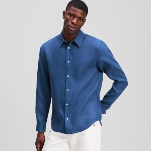 MONOGRAM LINEN SHIRT