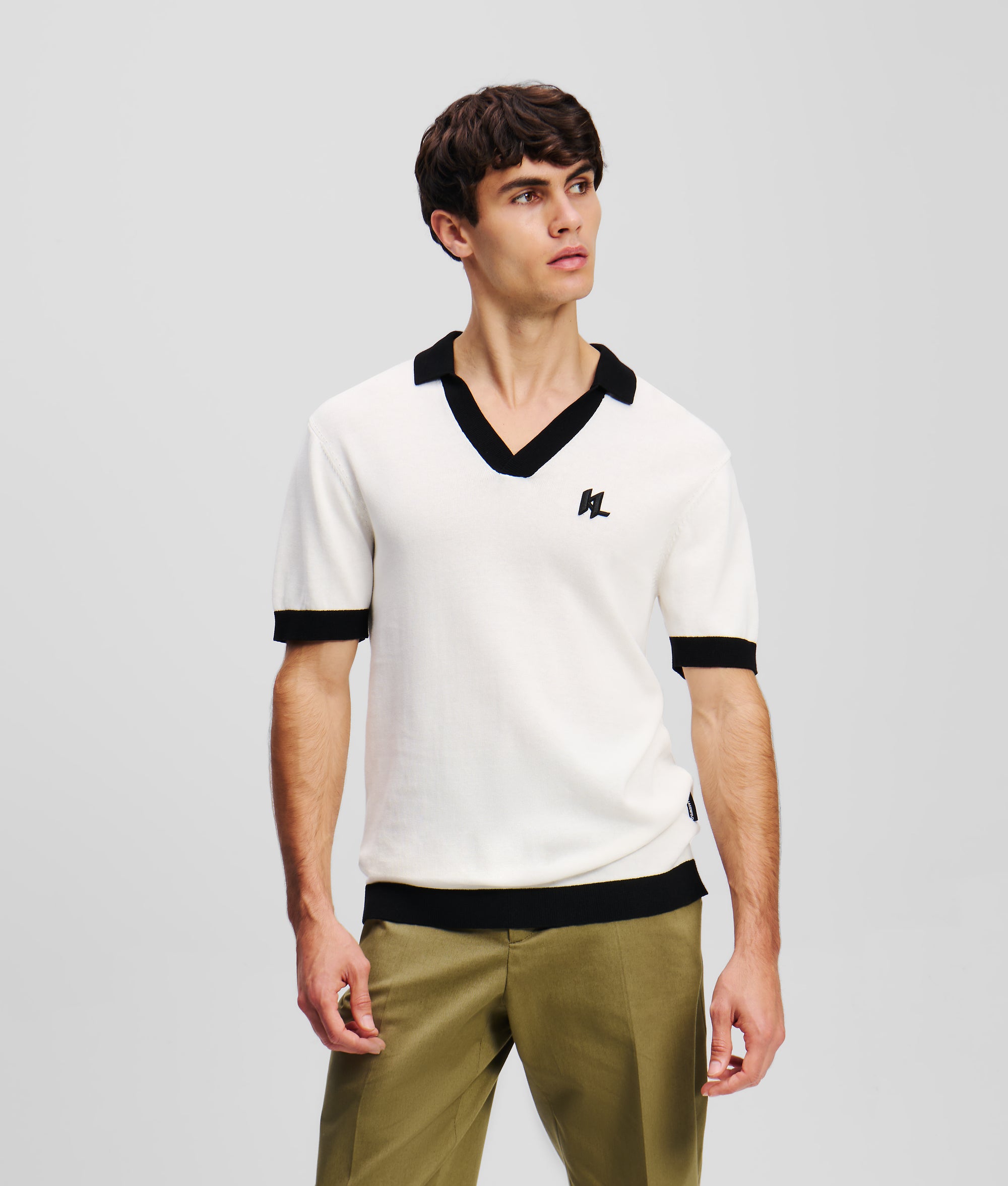 MONOGRAM KNITTED POLO SHIRT