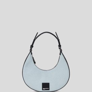 BOX LOGO HALF-MOON SHOULDER BAG