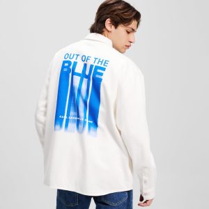 OUT OF THE BLUE GRAPHIC OVERSHIRT