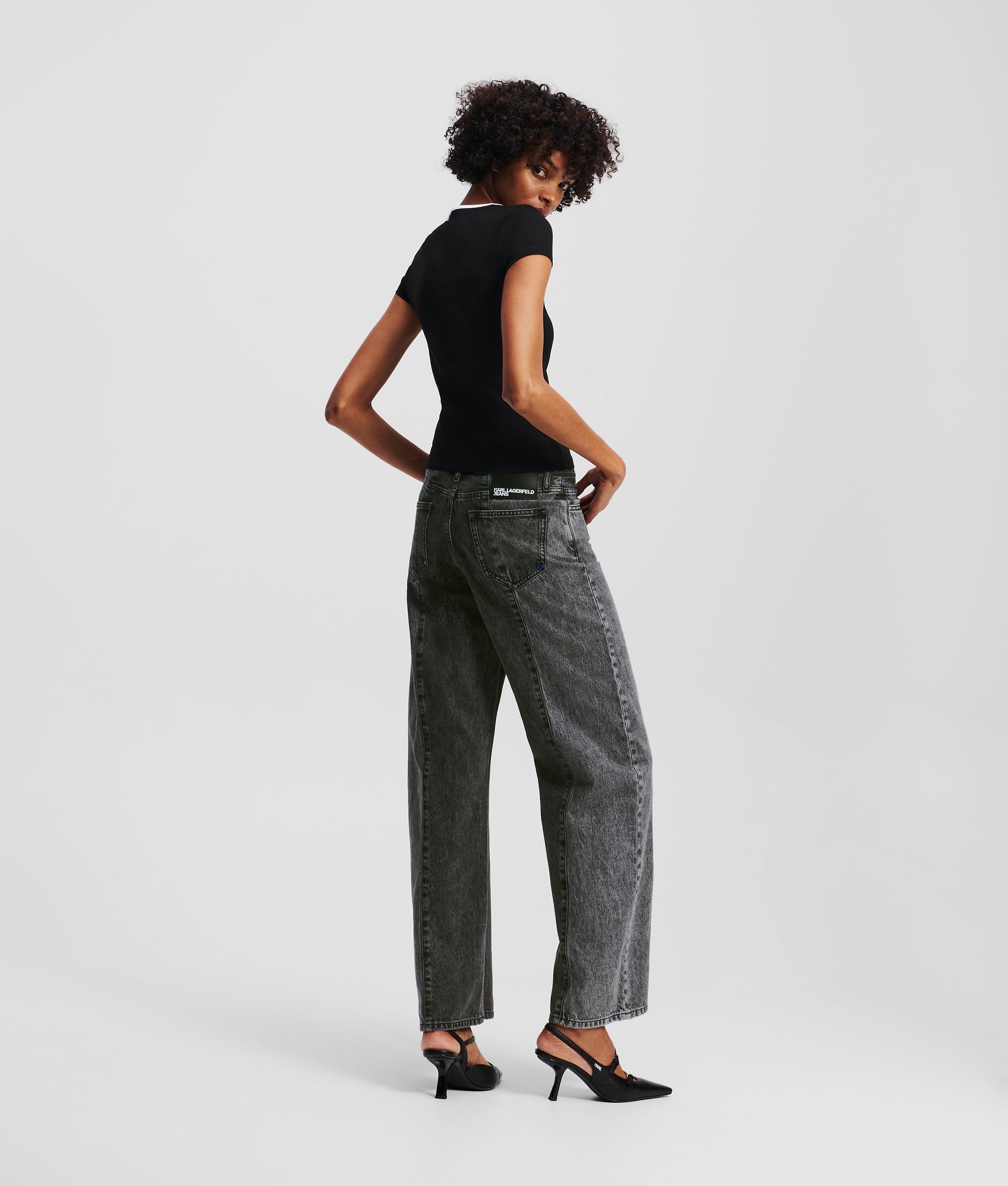 TWO-TONE MID-RISE RELAXED JEANS - Image 3