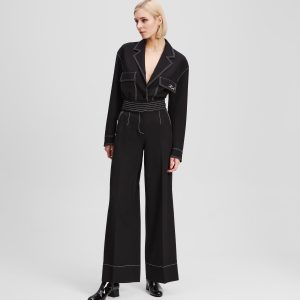 CONTRAST STITCH PANTS