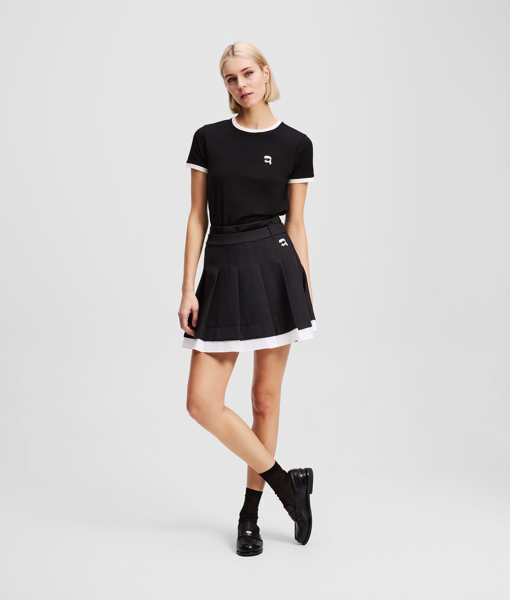 IKON PLEATED MINI SKIRT