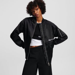 OVERSIZED SATIN BOMBER