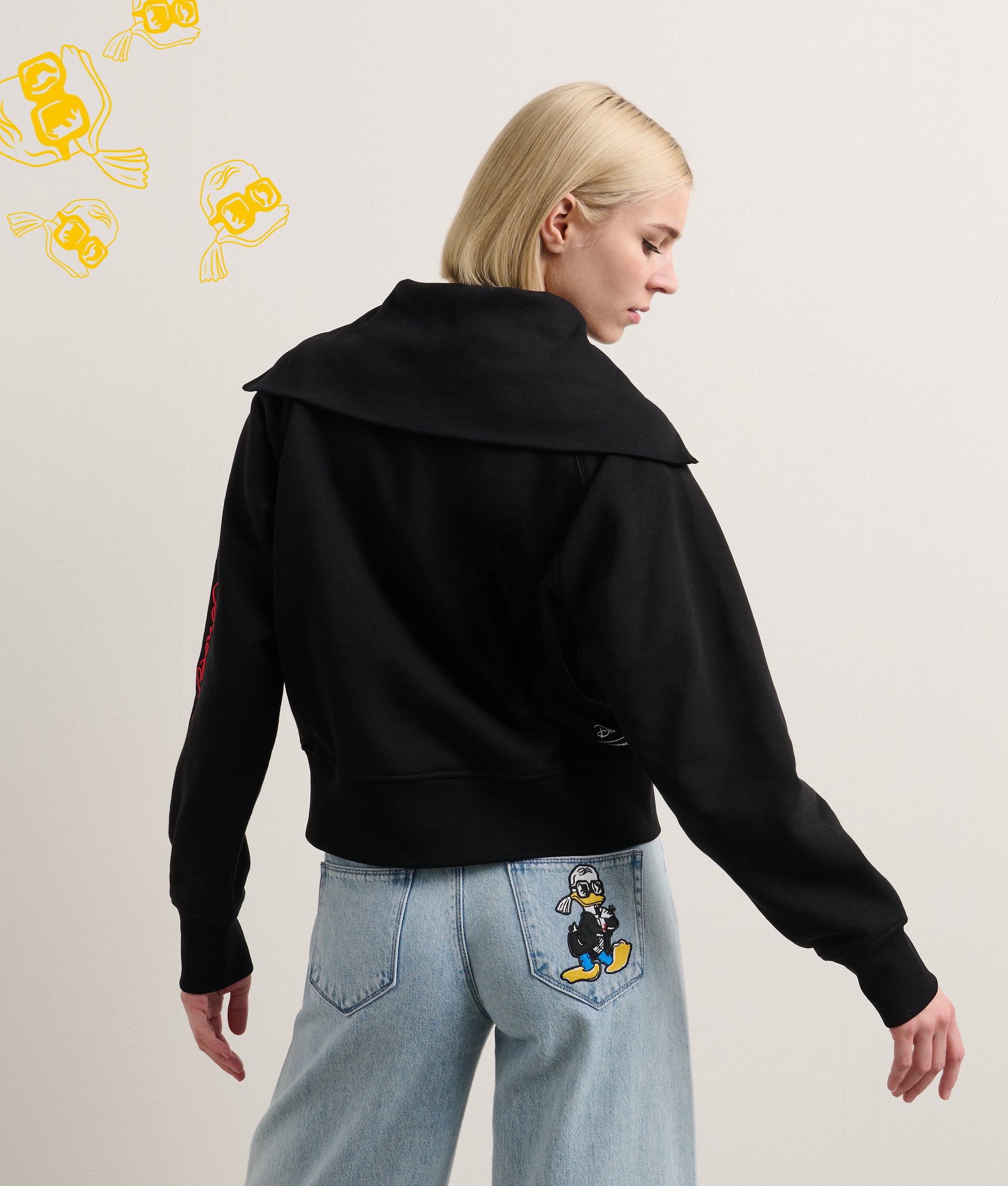 DISNEY X KL HALF-ZIP SWEATSHIRT - Image 3