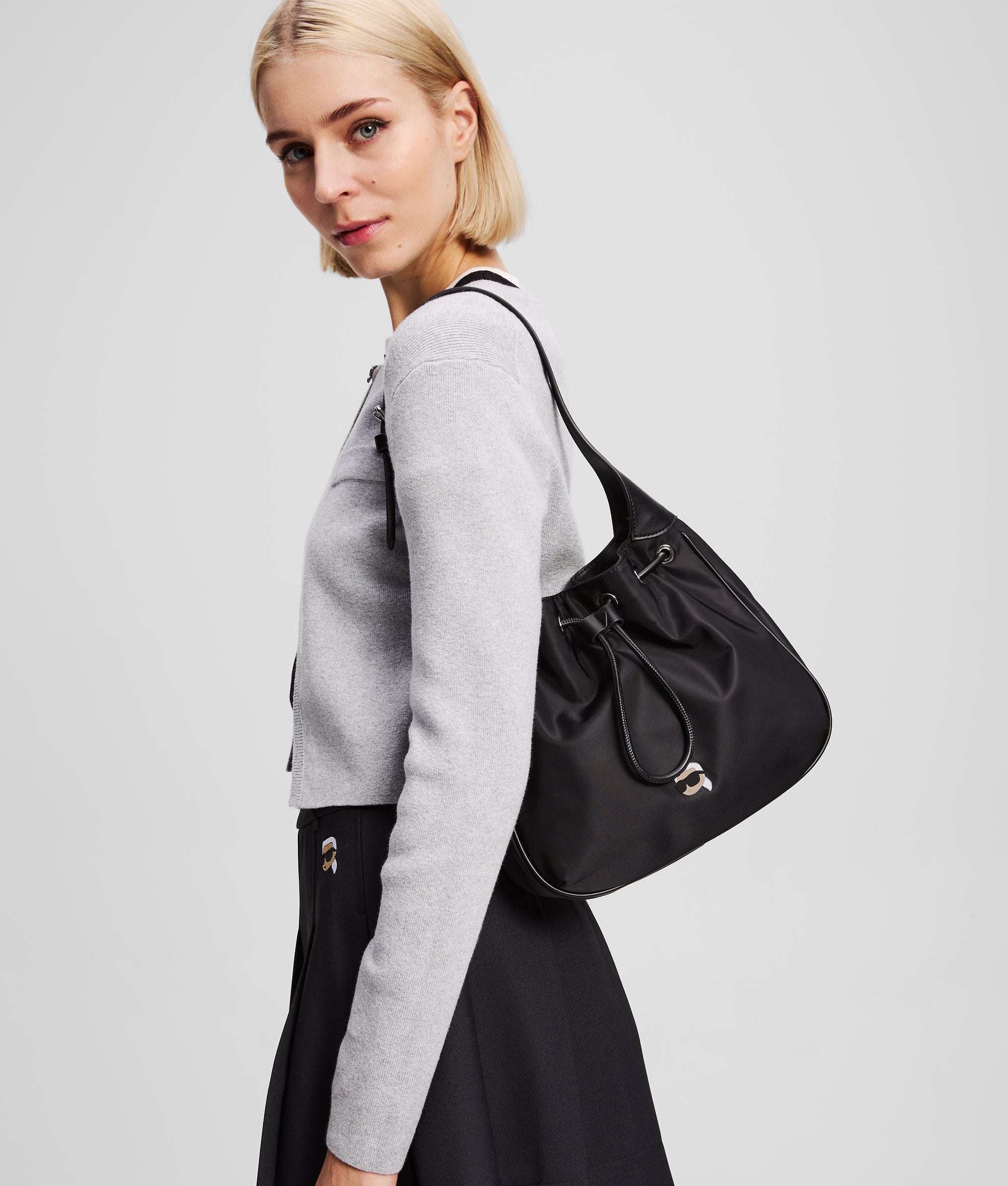 IKON DRAWSTRING SHOULDER BAG - Image 2