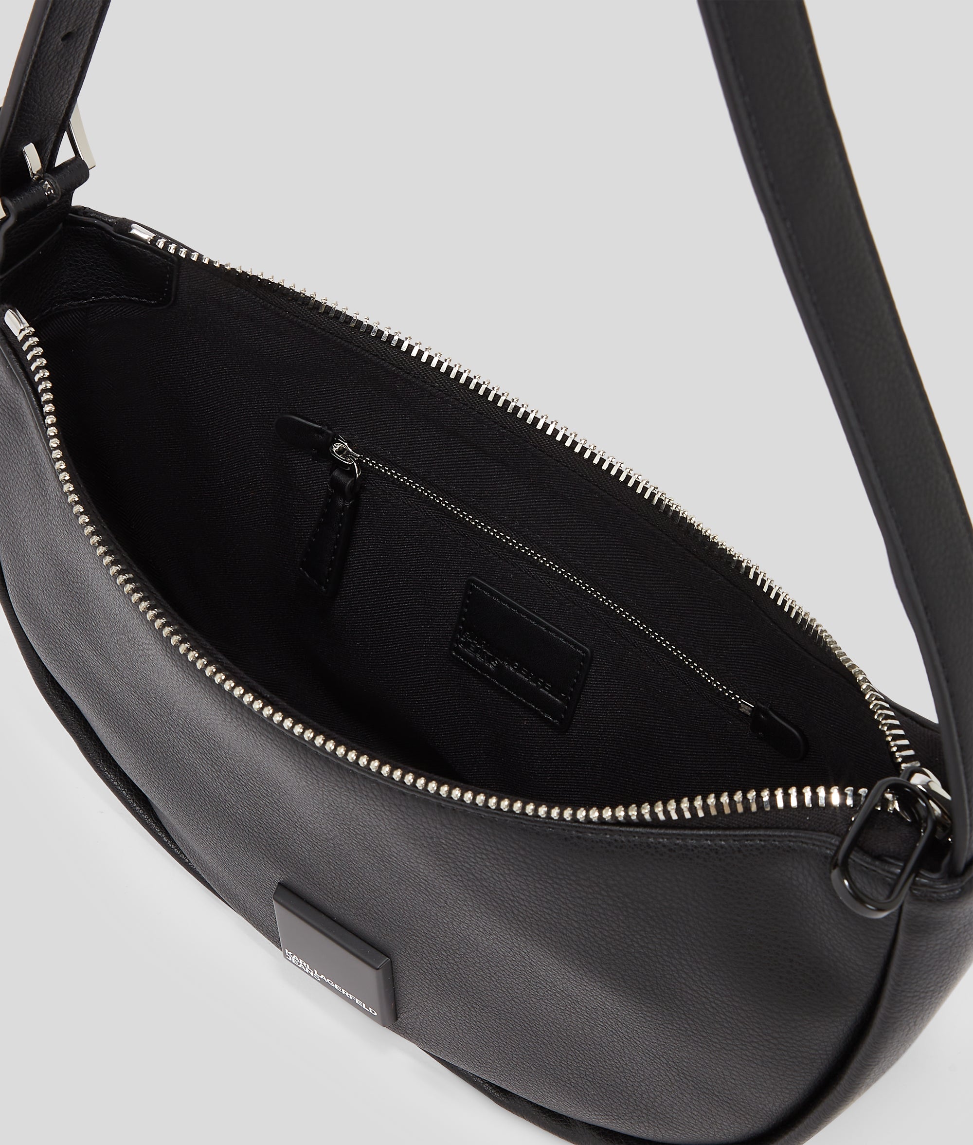 KLJ BOX LOGO SOFT HALF-MOON SHOULDER BAG - Image 5