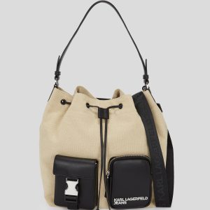 UTILITY CANVAS BUCKET BAG