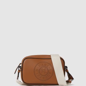 K/CIRCLE PERFORATED CROSSBODY BAG