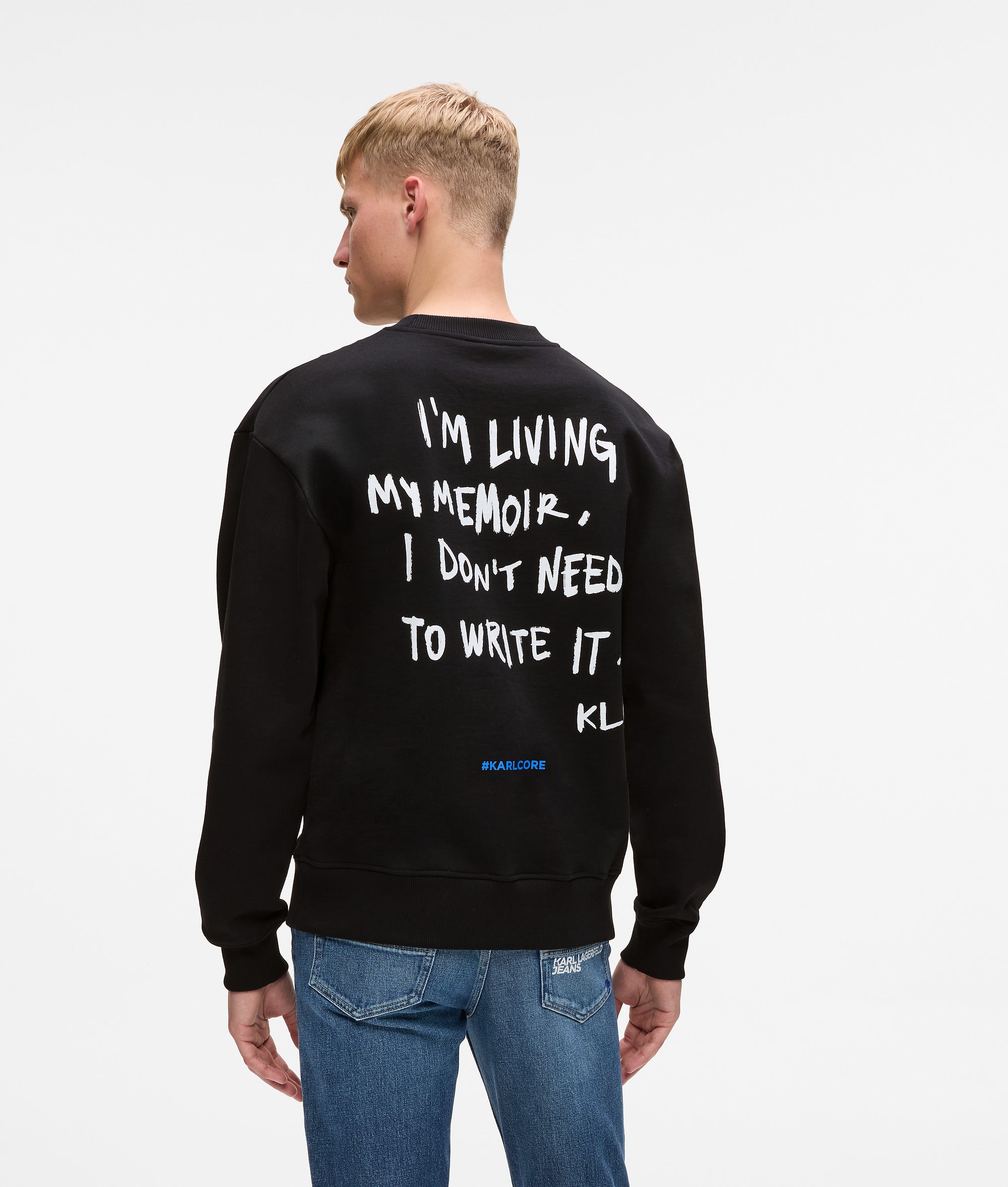 Relaxed Karl quote sweatshirt
