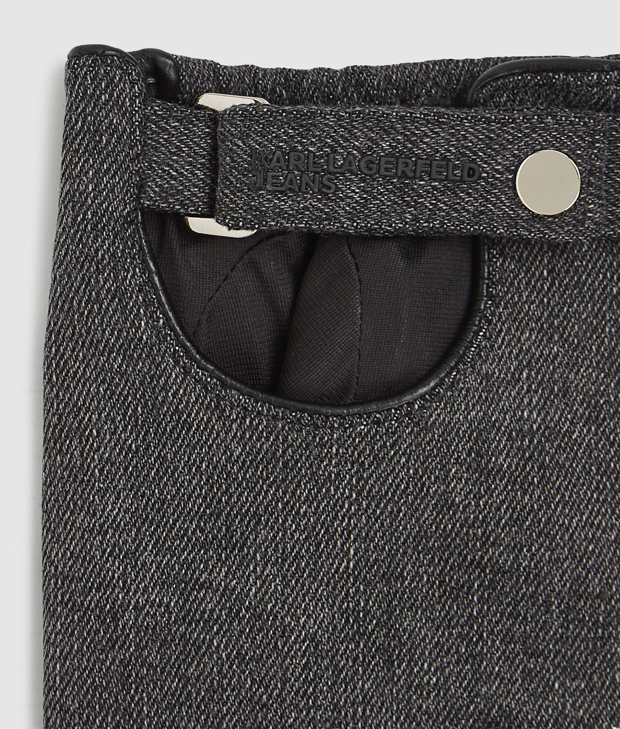 Fingerless denim gloves - Image 3