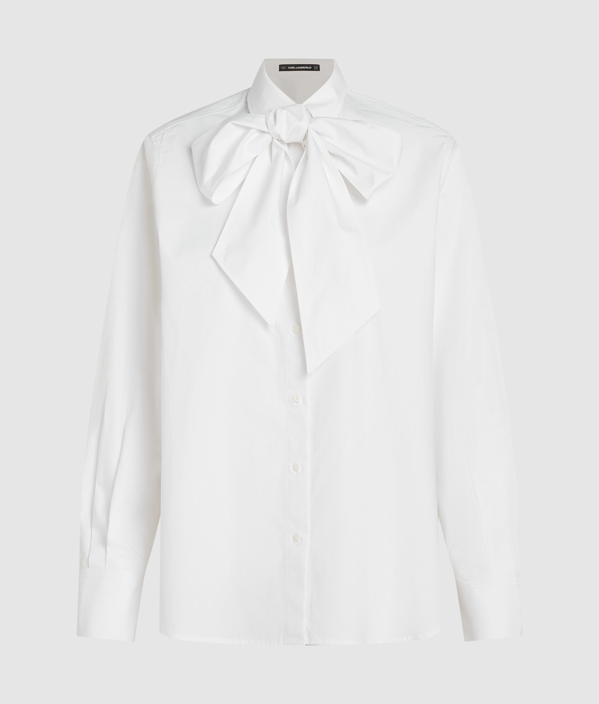 Karl DNA bow detail shirt - Image 5
