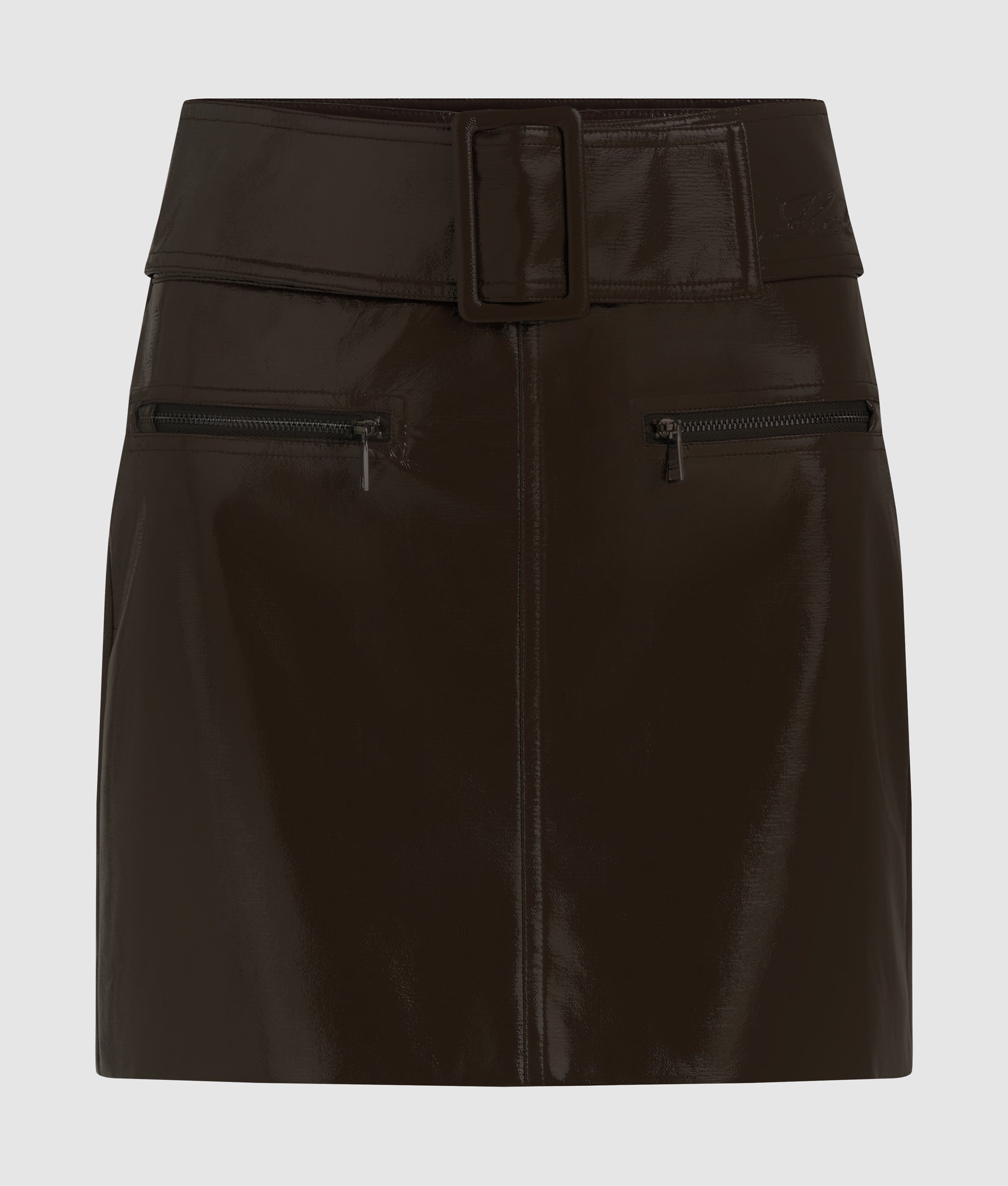 Patent faux-leather skirt - Image 5