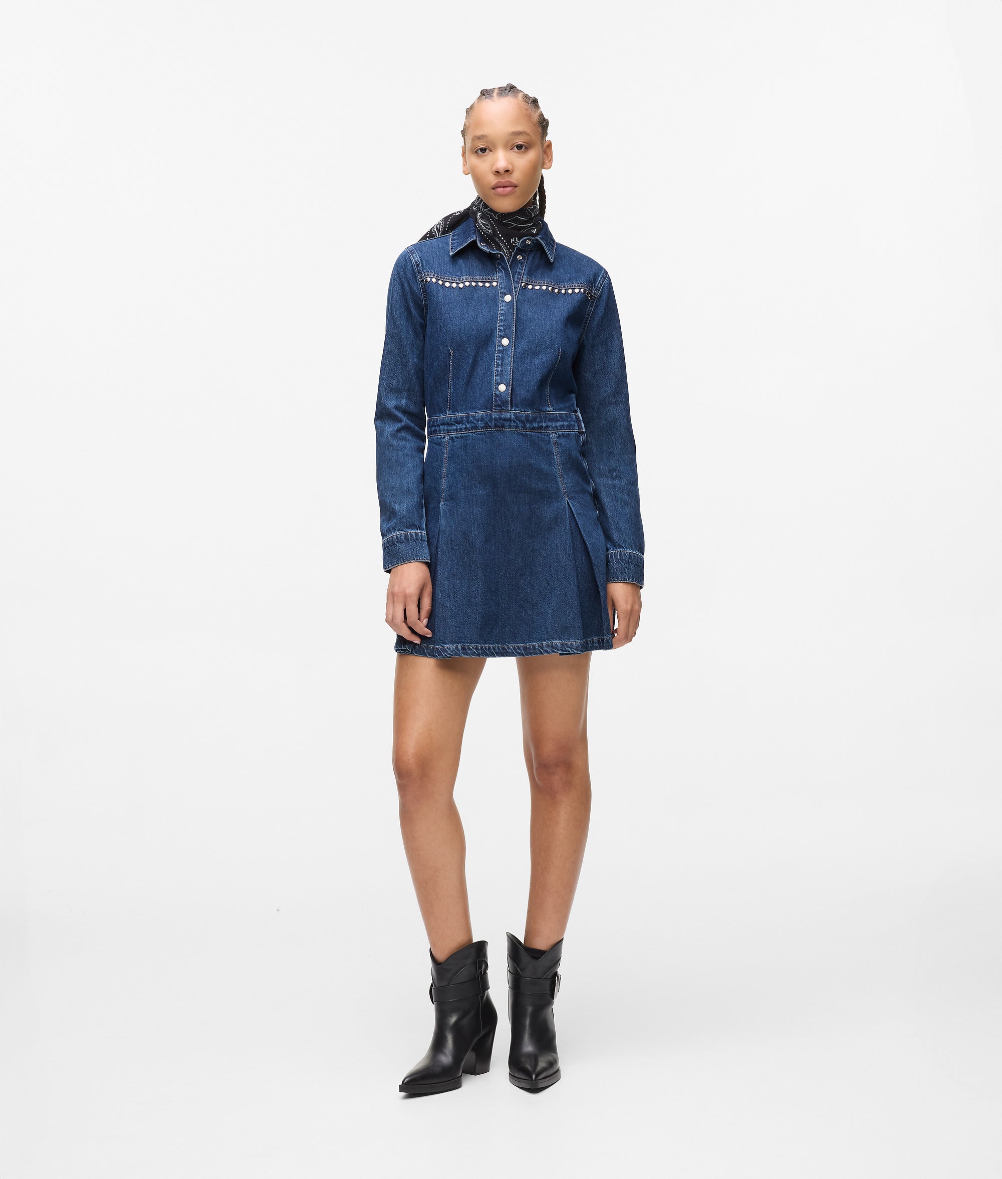 Studded denim dress - Image 4