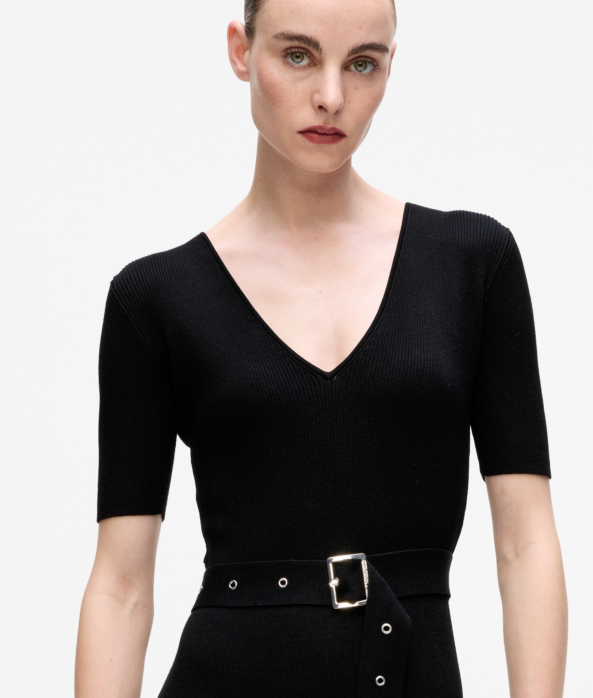 Belted knit dress - Image 2