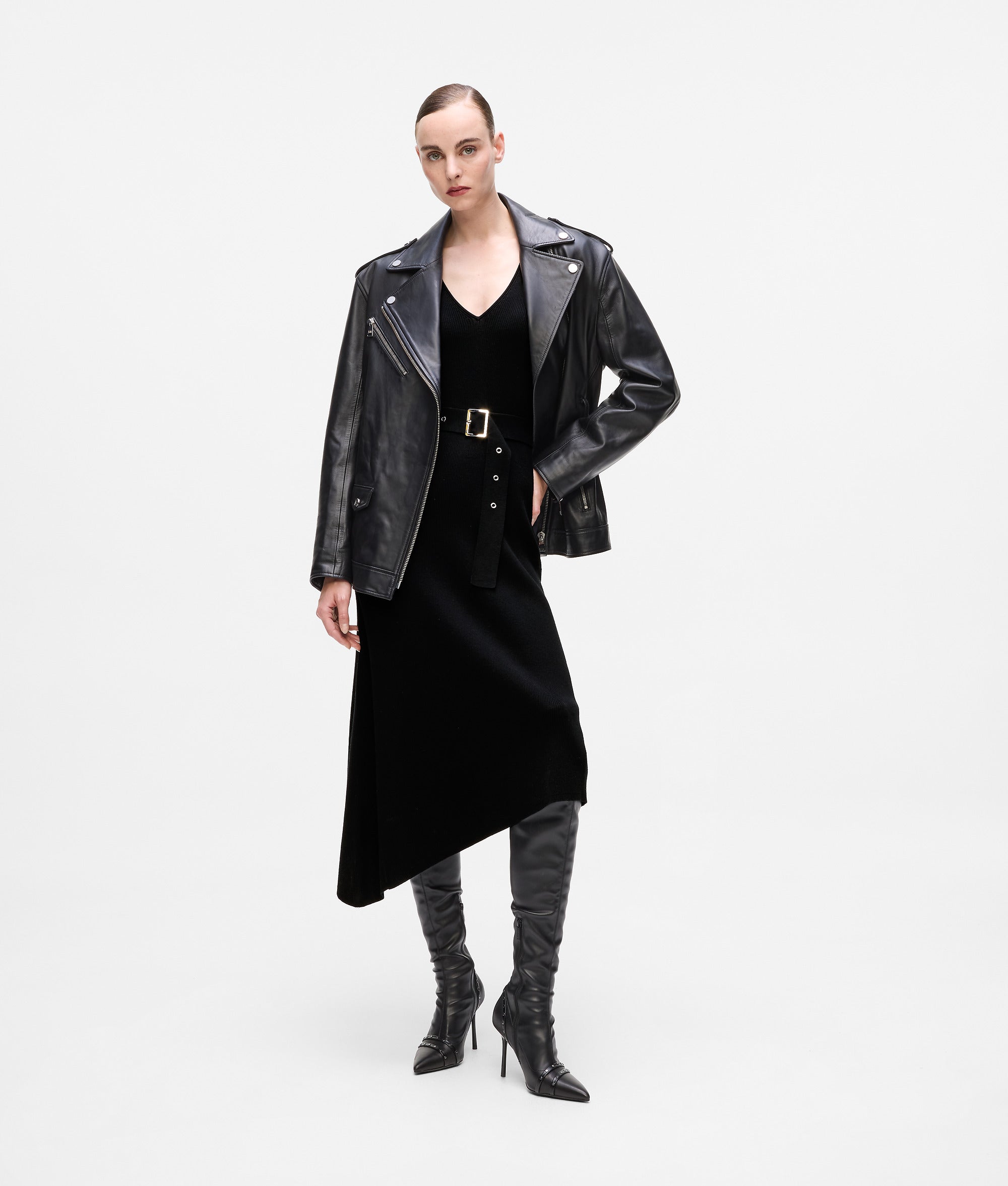 Belted knit dress - Image 4