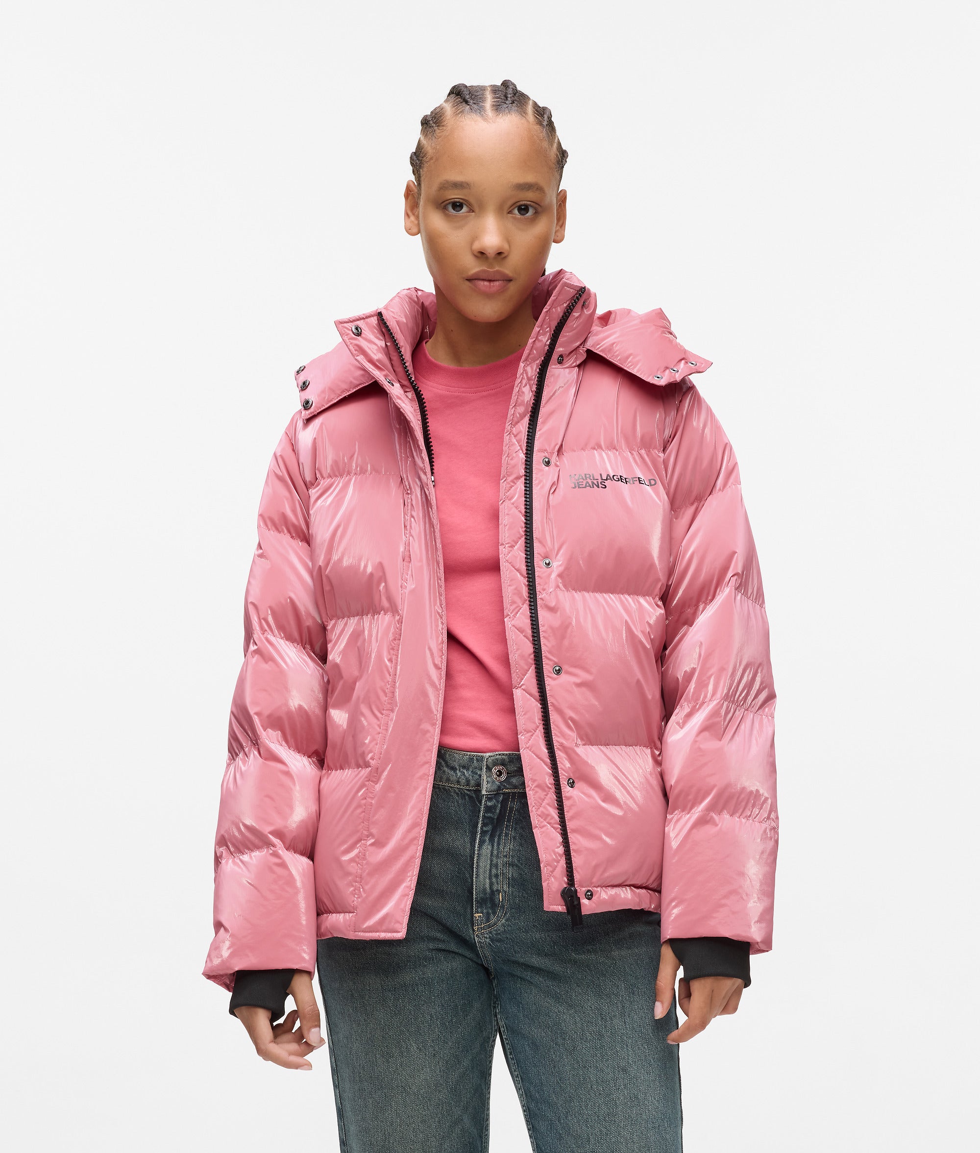 Pearlised puffer jacket - Image 2