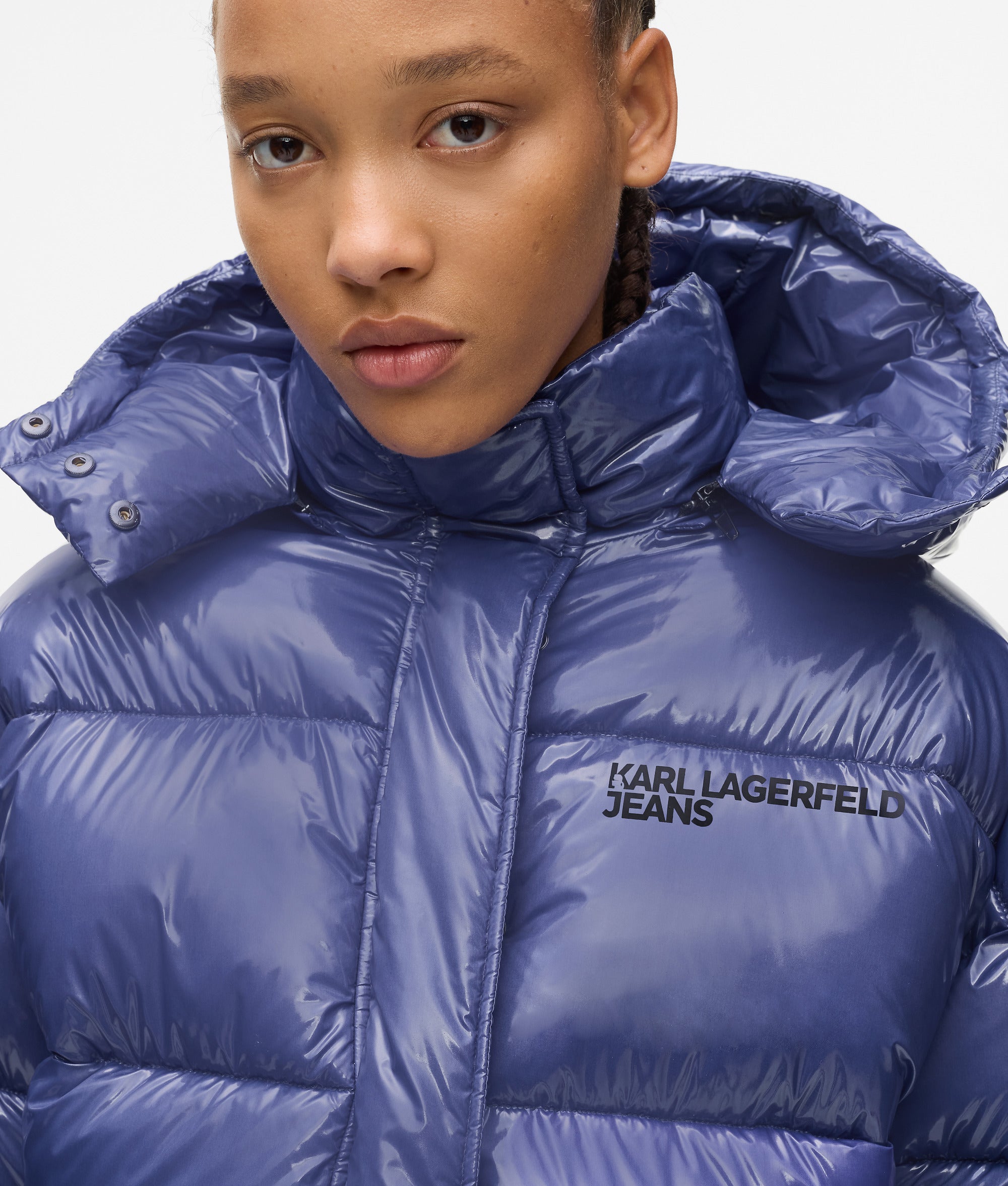 Shiny boxy puffer jacket - Image 2
