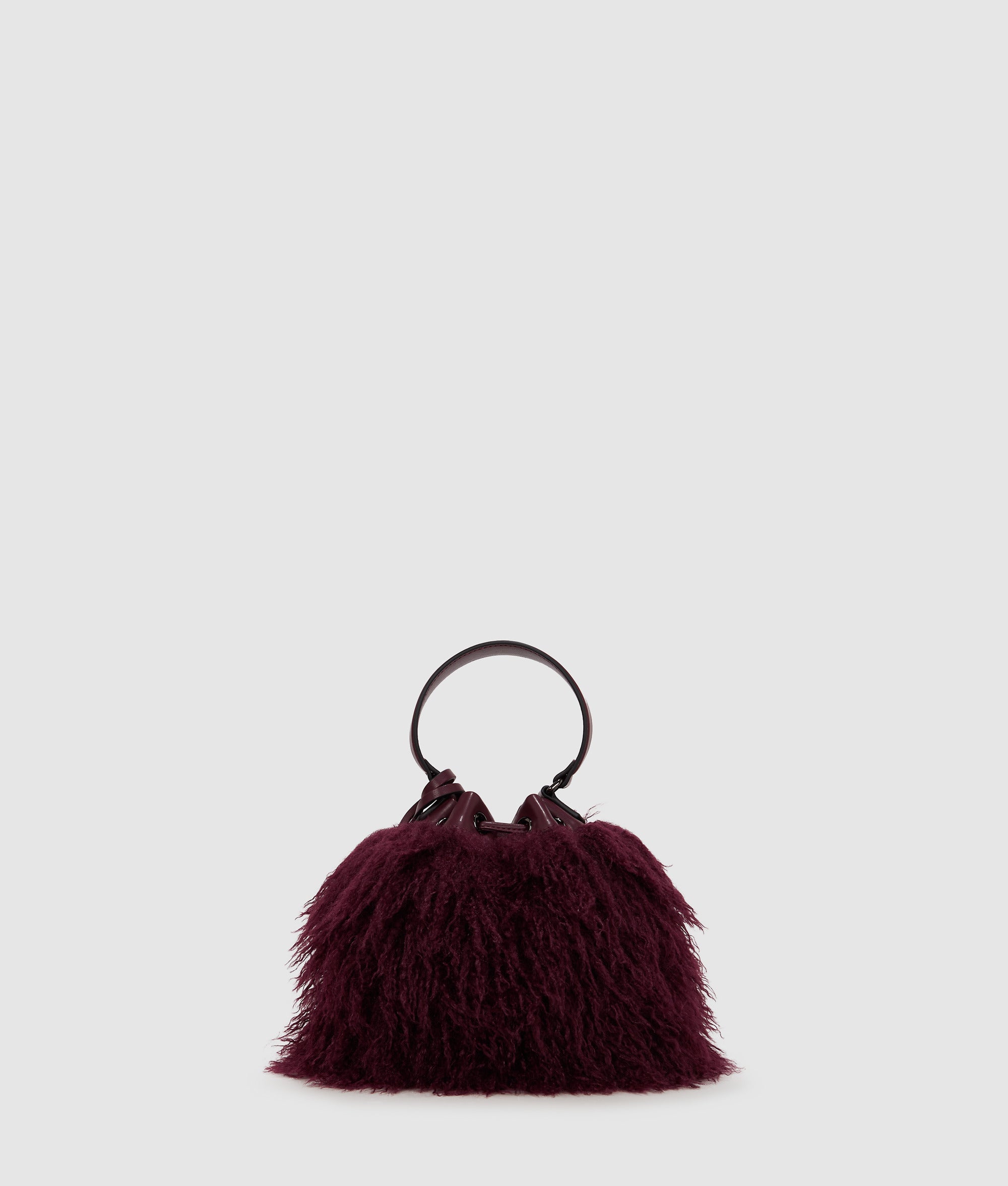 K/Weave faux fur bucket bag - Image 4
