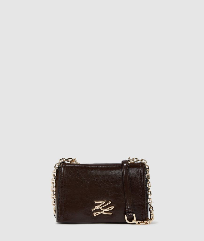 K/Autograph glossy crossbody bag