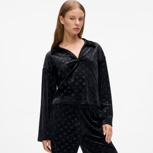 Monogram lounge polo shirt