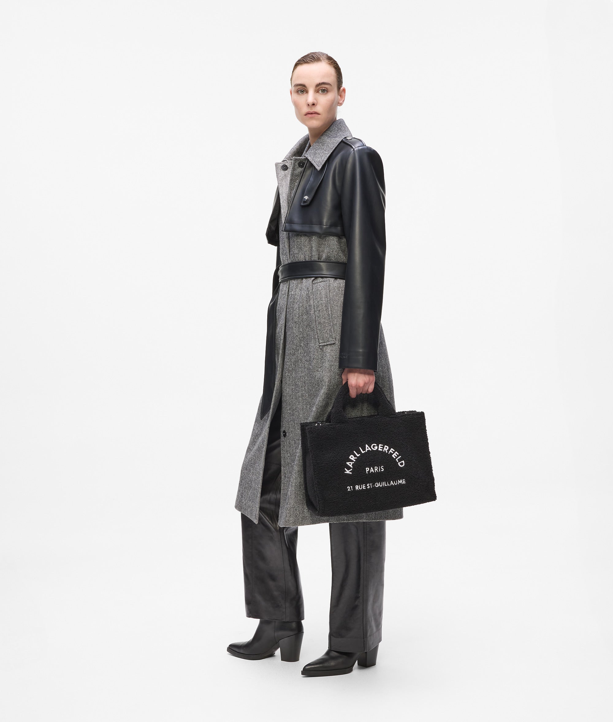 Rue St-Guillaume shearling tote bag - Image 2