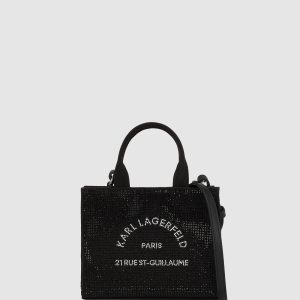 Rue St-Guillaume mini rhinestone tote bag