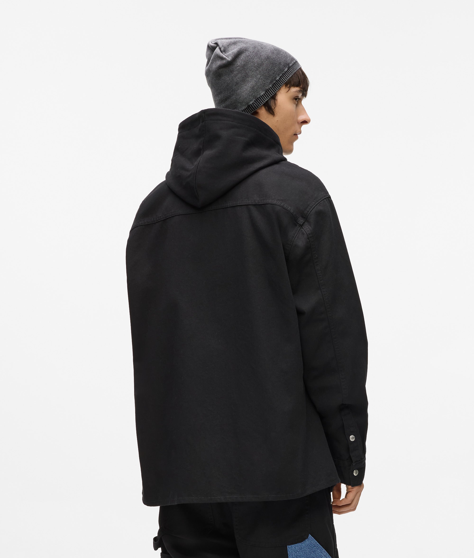 Denim panel overshirt - Image 2