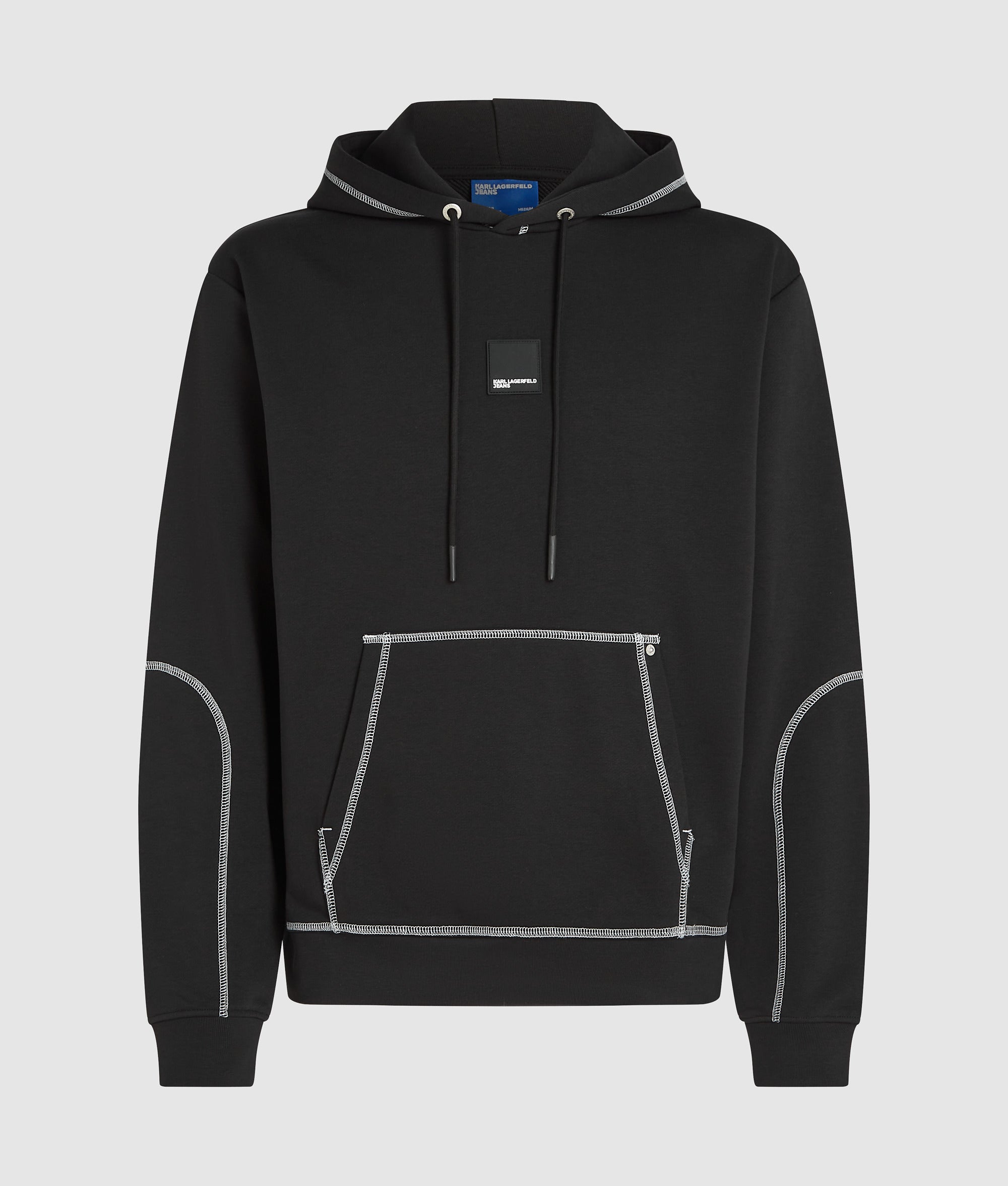 Contrast stitch hoodie - Image 5