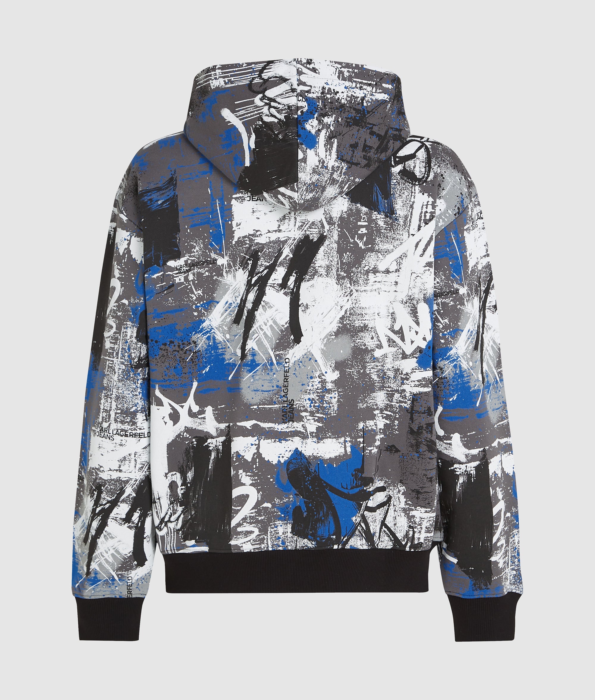All-over paint-effect hoodie - Image 6