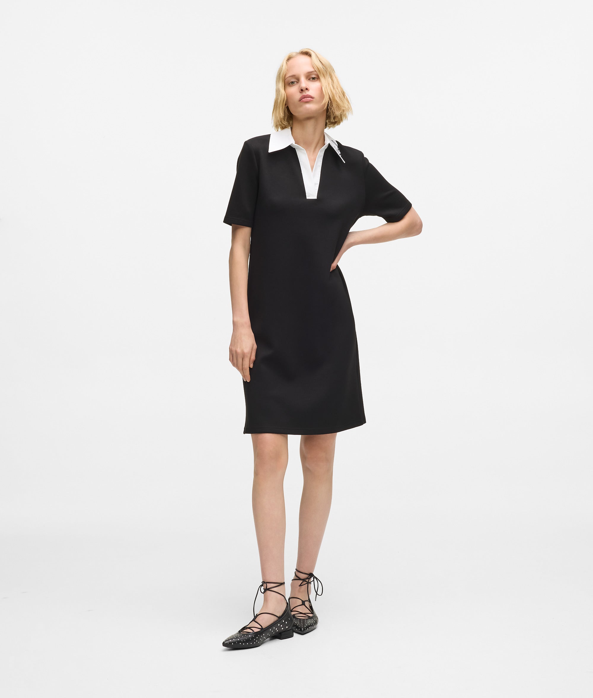 Signature collar polo dress