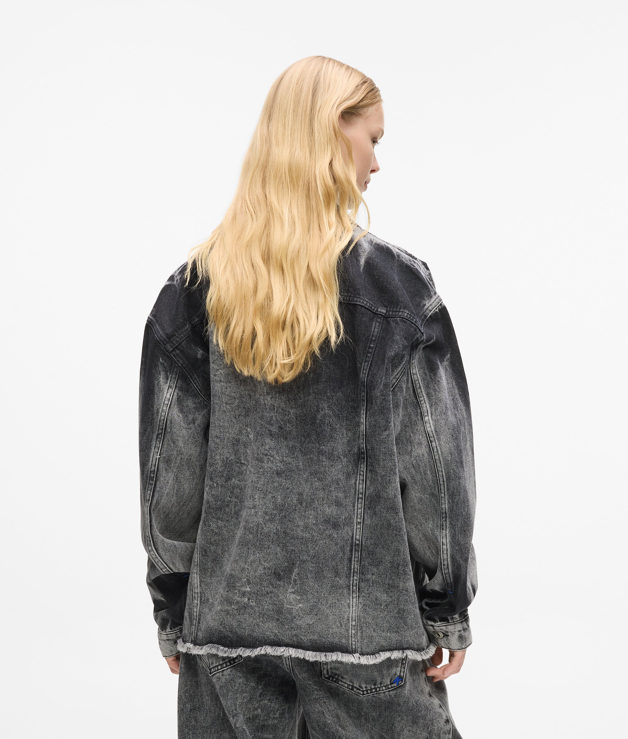 Bleached denim jacket - Image 3