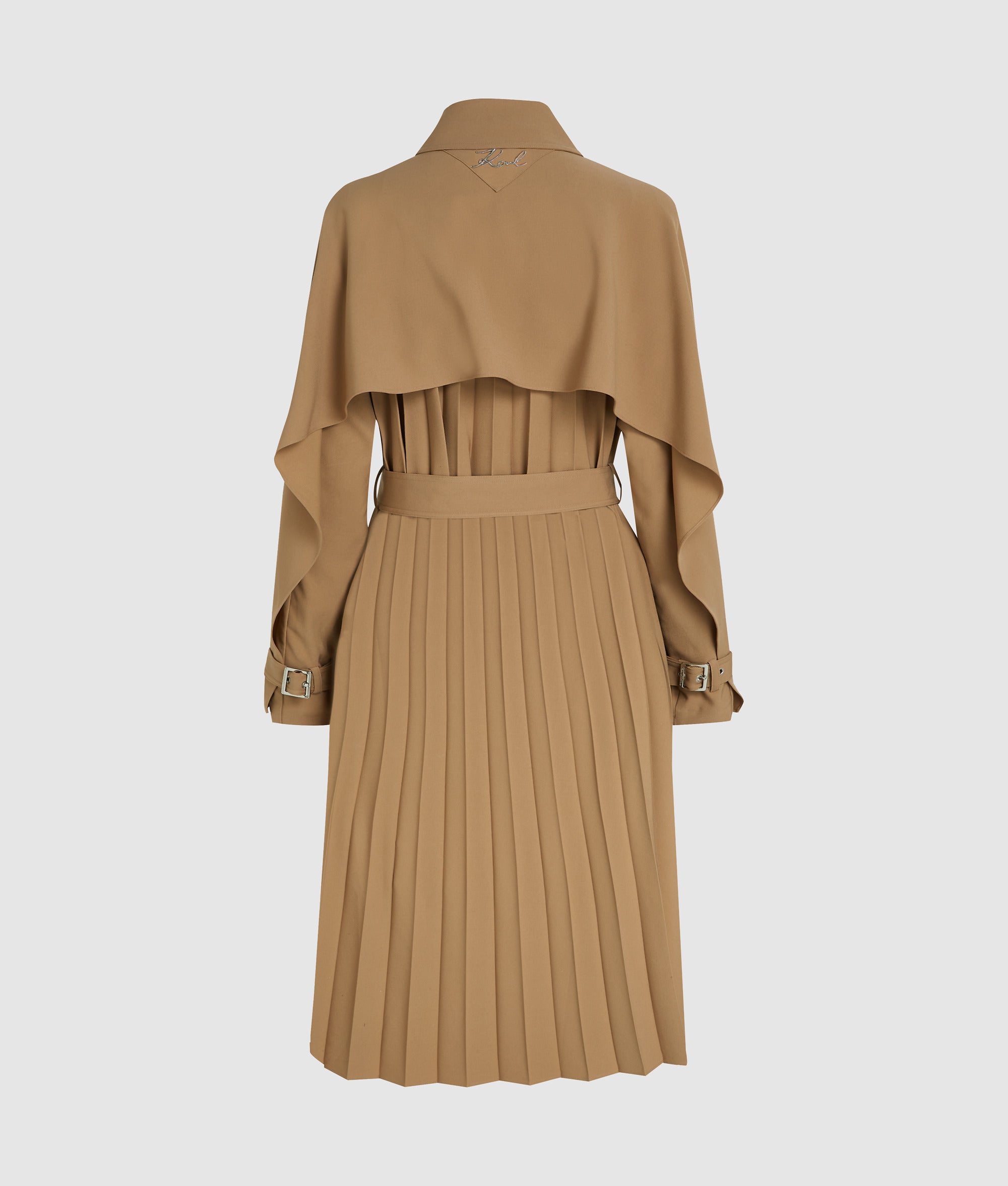 Pleated trench coat - Image 6