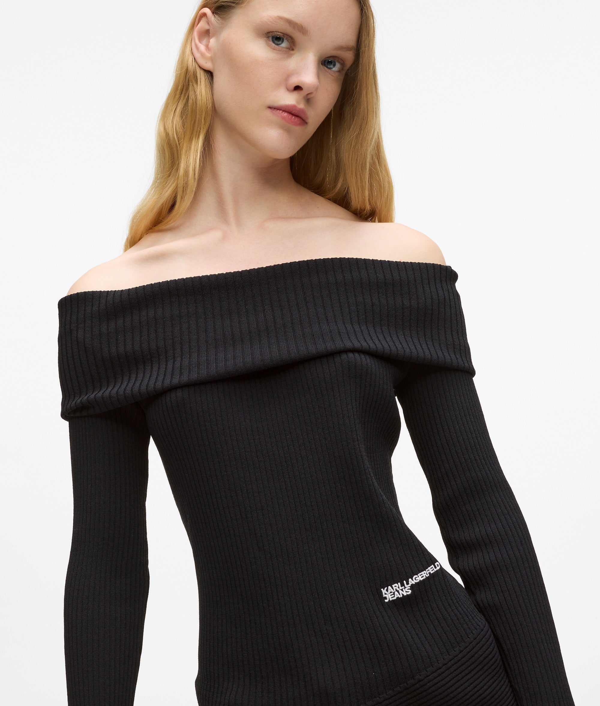 Off-shoulder knit top - Image 3