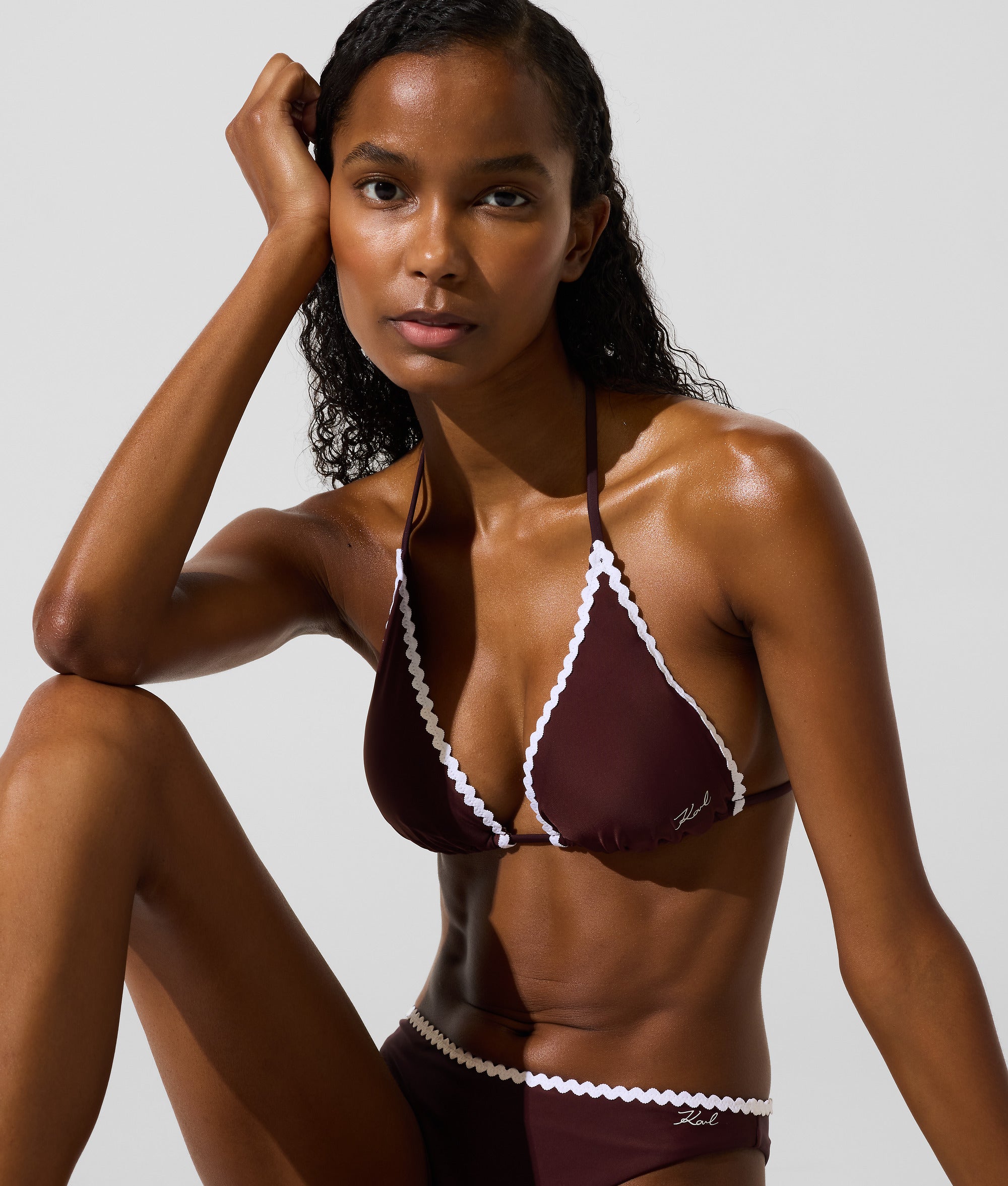 Scallop triangle bikini top - Image 3