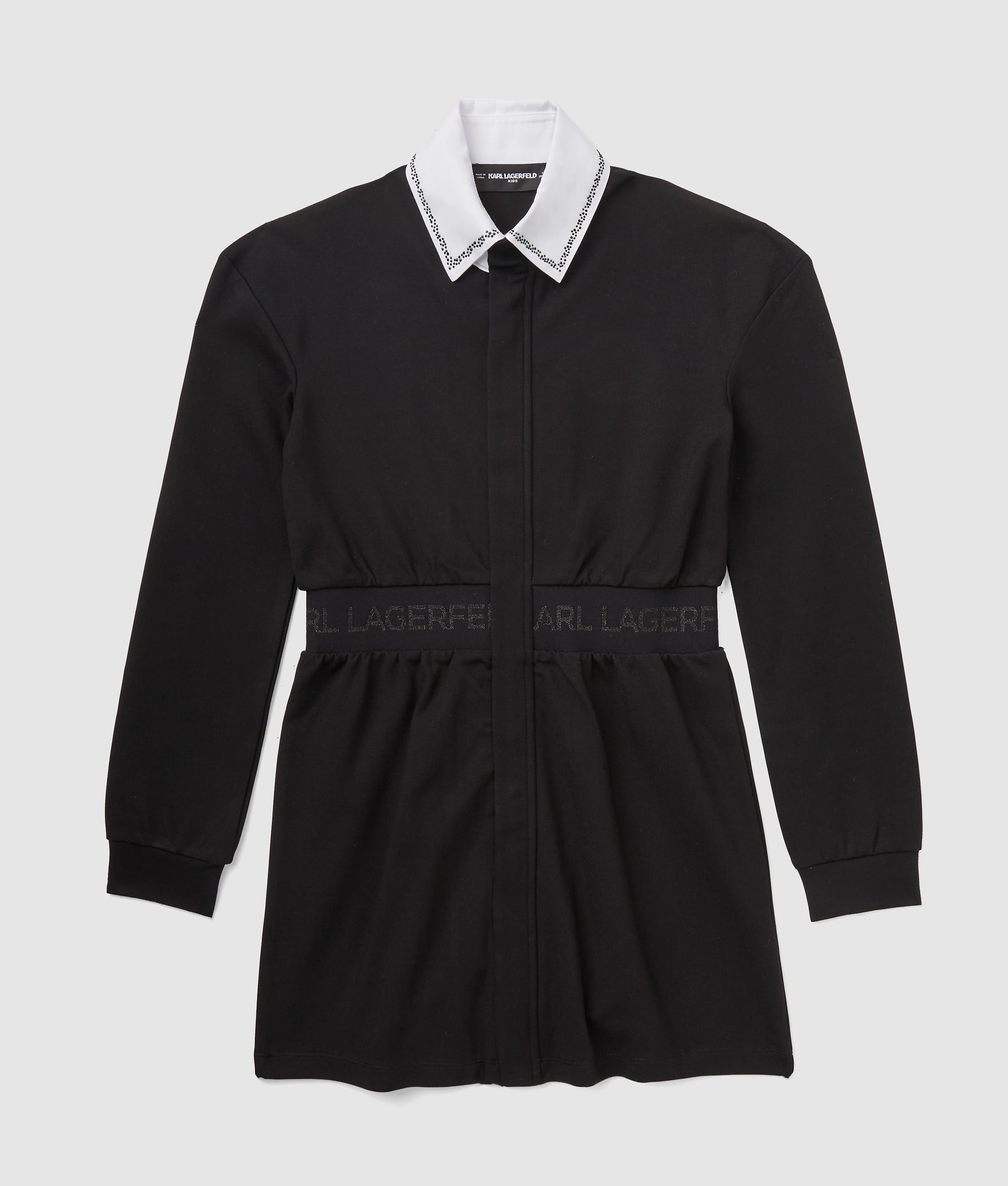 Girls contrast collar dress