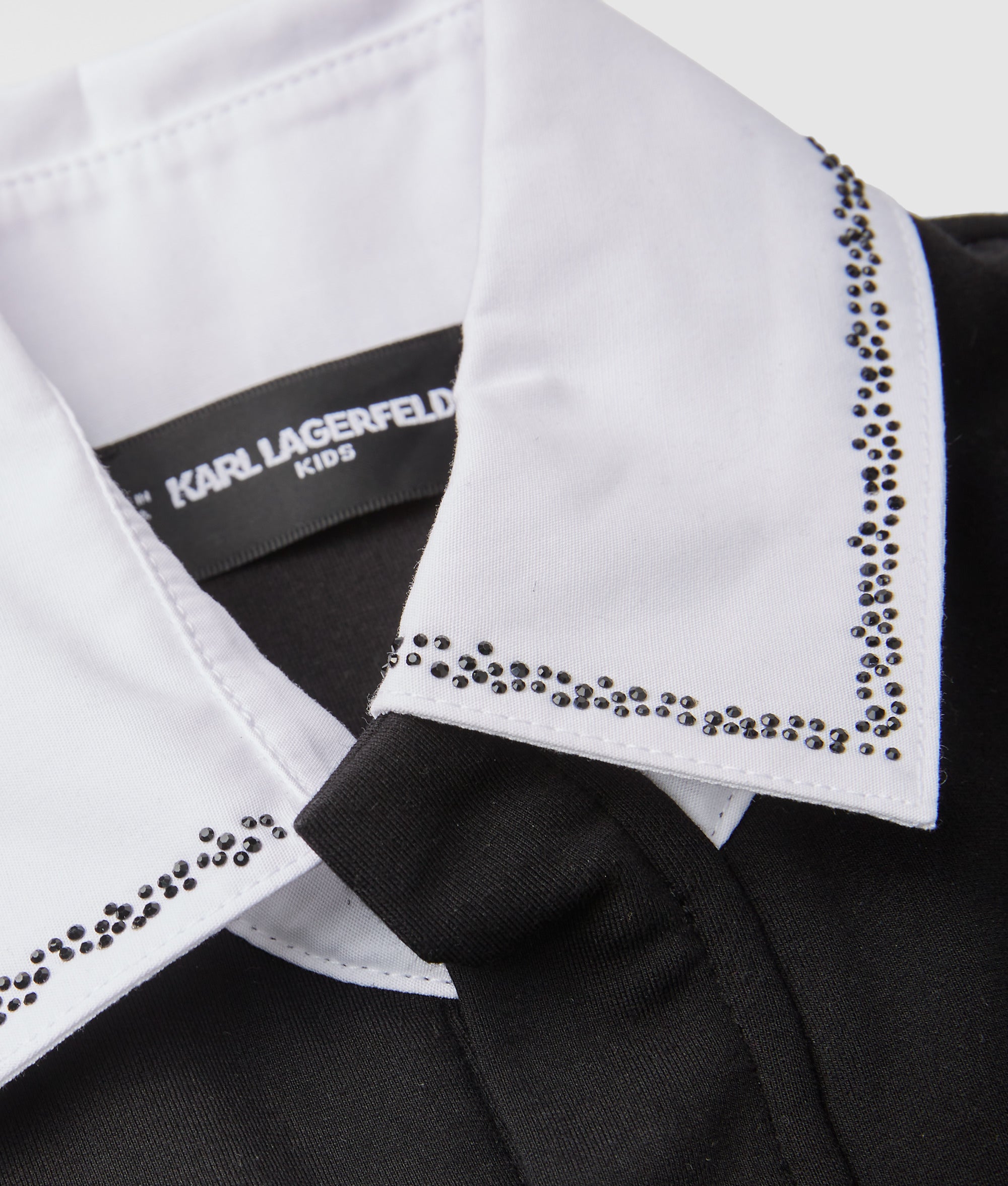 Girls contrast collar dress - Image 4